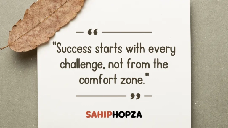 Success starts with every challenge